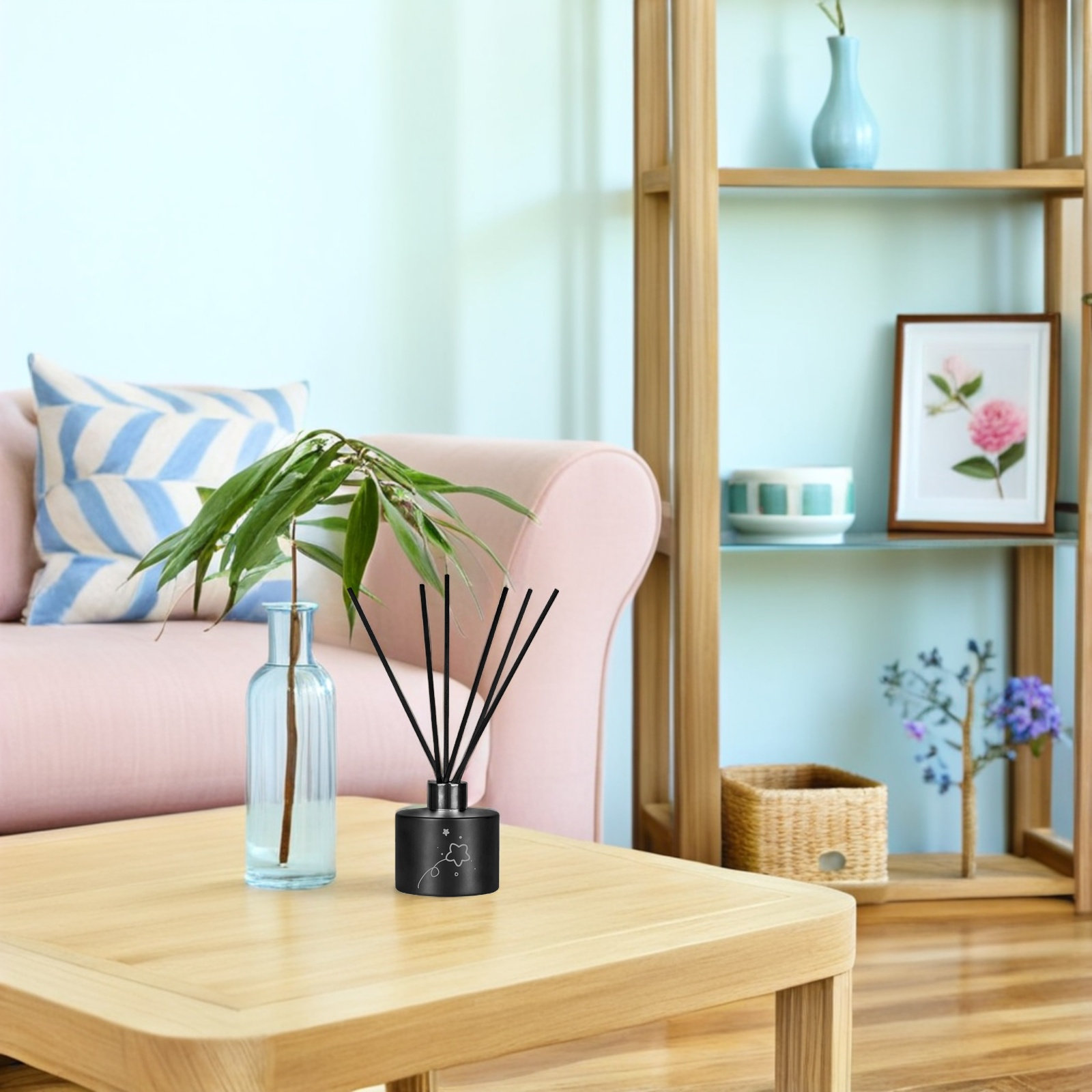 Reed Diffuser Set - 200 шт. черных фибровых диффузорных палочек