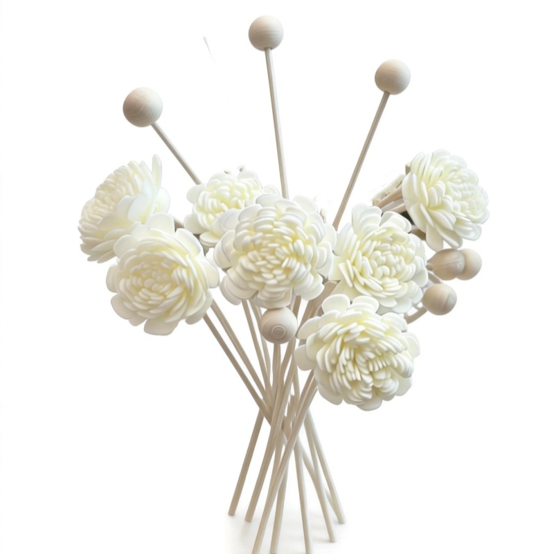 Reed Diffuser Set - 10 шт. искусственных цветочных палочек-диффузоров для