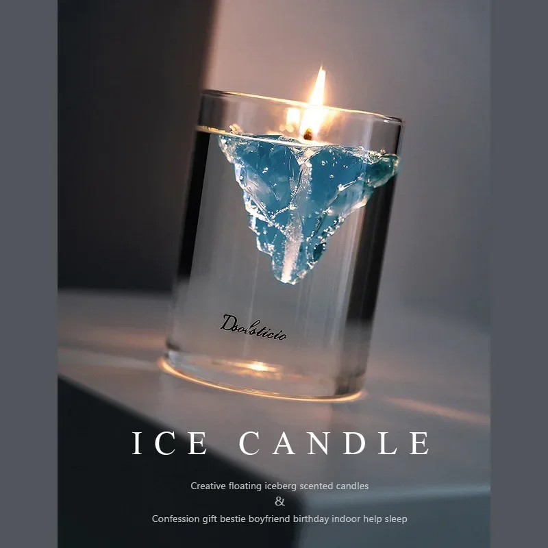 Fragrance Home Decor - Плавающие свечи айсберга, желейные восковые свечи