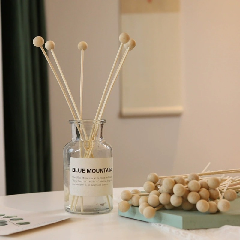 Reed Diffuser Set - 30 шт./лот, бегущий деревянный шар, ароматический
